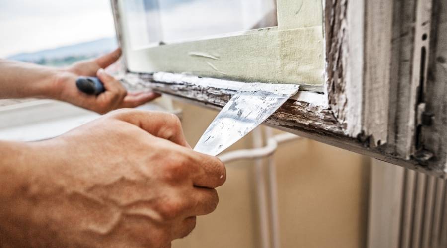Houten kozijn reparatie